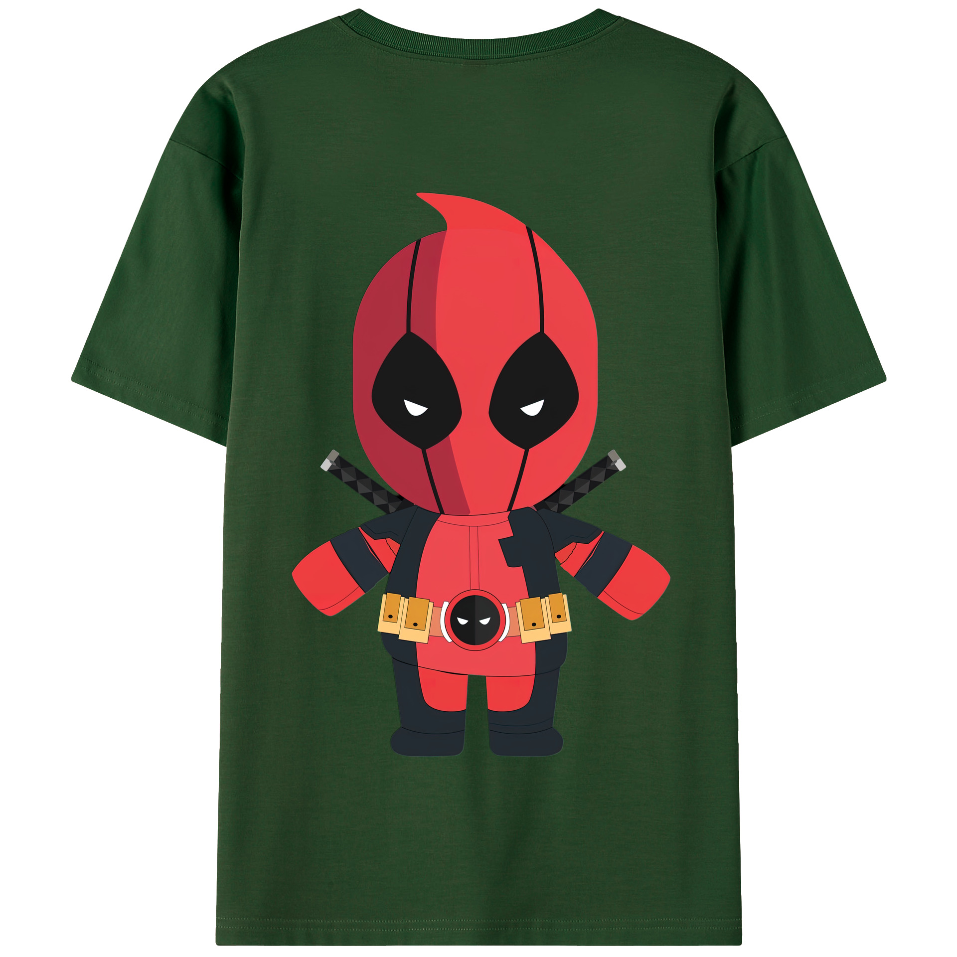 （画像用） Deadpool デッドプール 綿100％半袖Tシャツ（背面プリント）